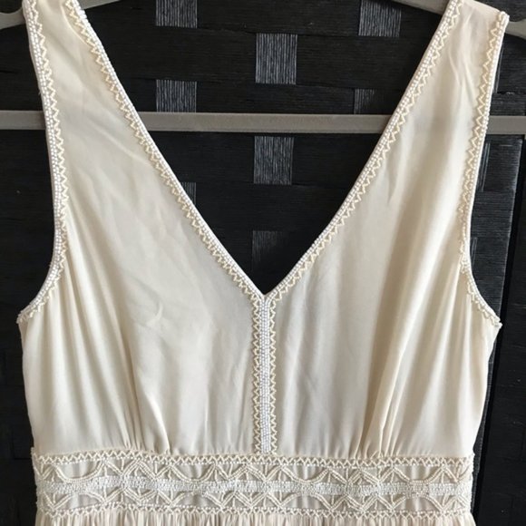 Massimo Dutti  ivory embroidery  maxi dress - Picture 3 of 6